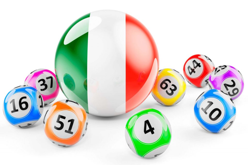 Bolas de loto con bandera irlandesa. Lotería en Irlanda, enlucido 3D aislado en fondo blanco