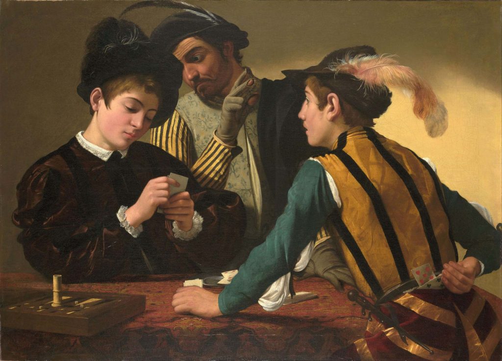 Jugadores de cartas - Michelangelo Merisi da Caravaggio